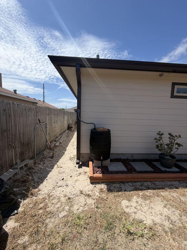 White siding and stone home — Corpus Christi, TX
